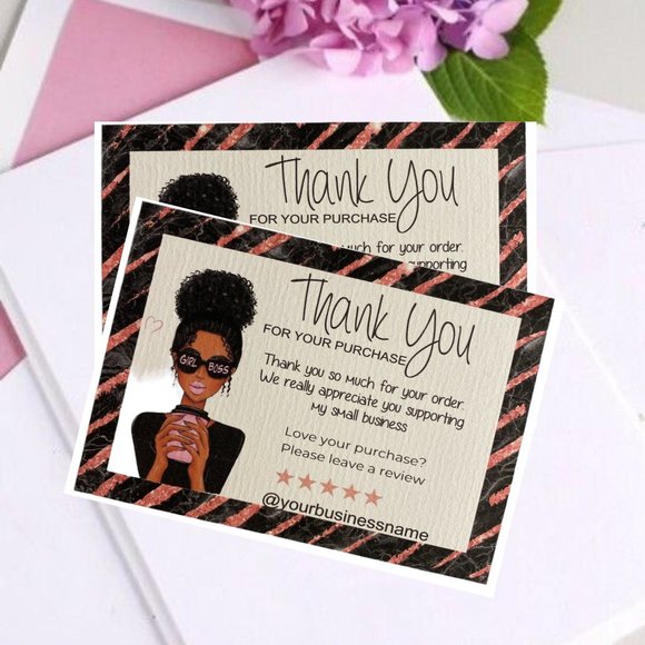 Afro girls  Business Card - Picture 1 of 10